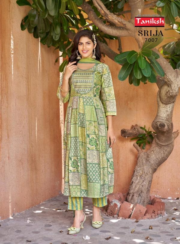 Taniksh Srija Vol 7 Rayon Kurti Bottom With Dupatta